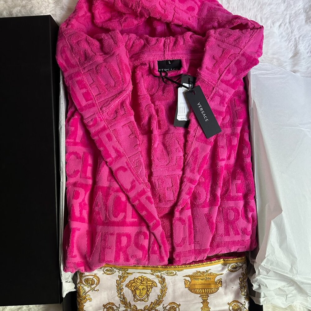 Versace Pink Robe - new w/ tags!